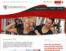 Tablet Screenshot of everybodys-fitness.de
